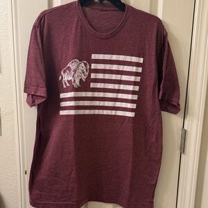 Burgundy Graphic T-Shirt